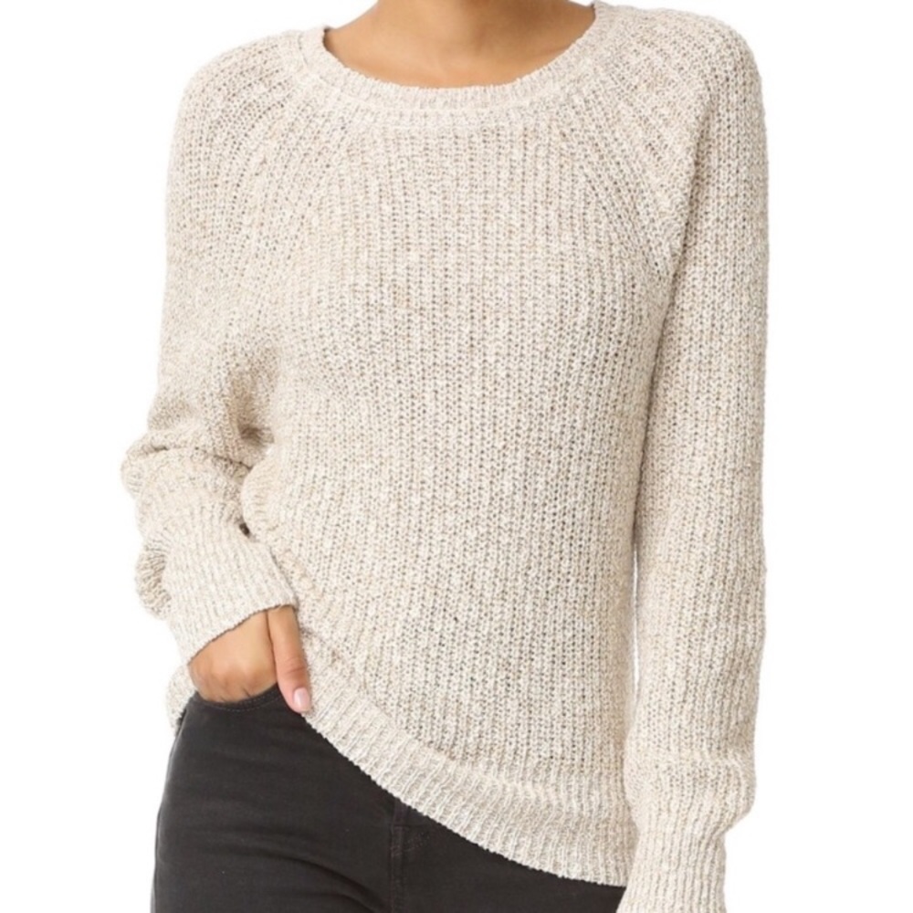 🌷Free People Electric City Linen Blend Sweater - Picture 1 of 8
